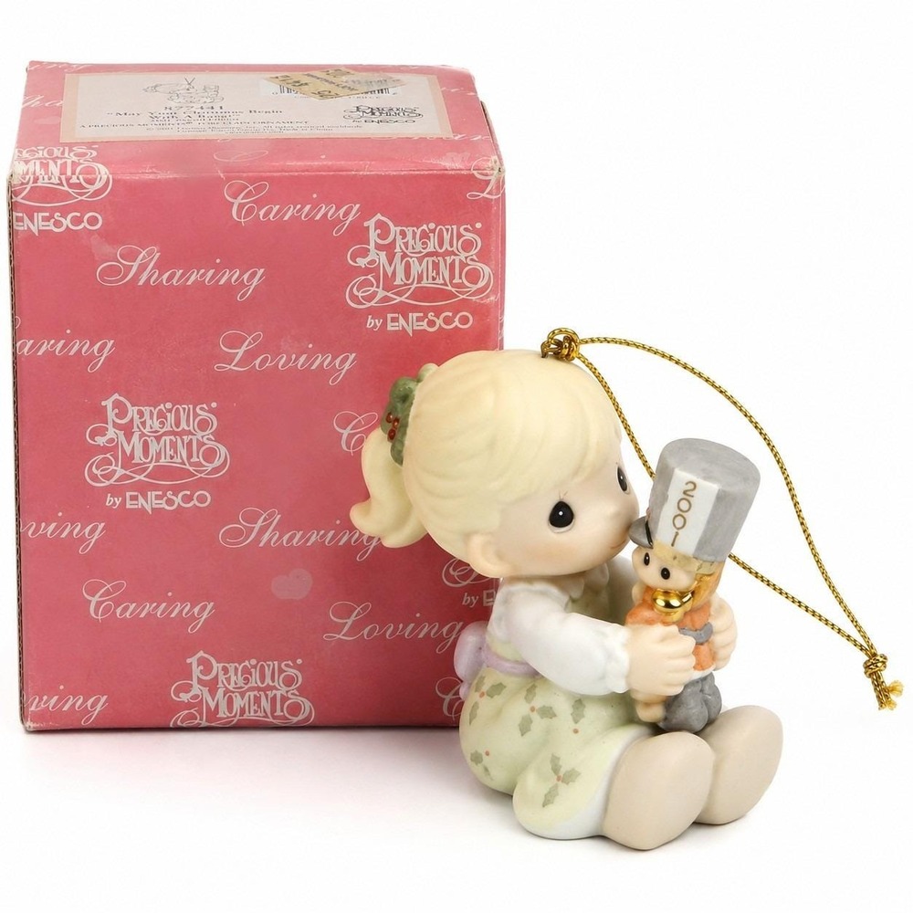 Precious Moments 2001 May Your Christmas Begin With A Bang Ornament 877441 Box